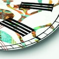 thumbnail image 3 of Designart Oversized Multicolor Analog Round Farmhouse Modern Wall Clocks, CLM31107-C23, 3 of 3
