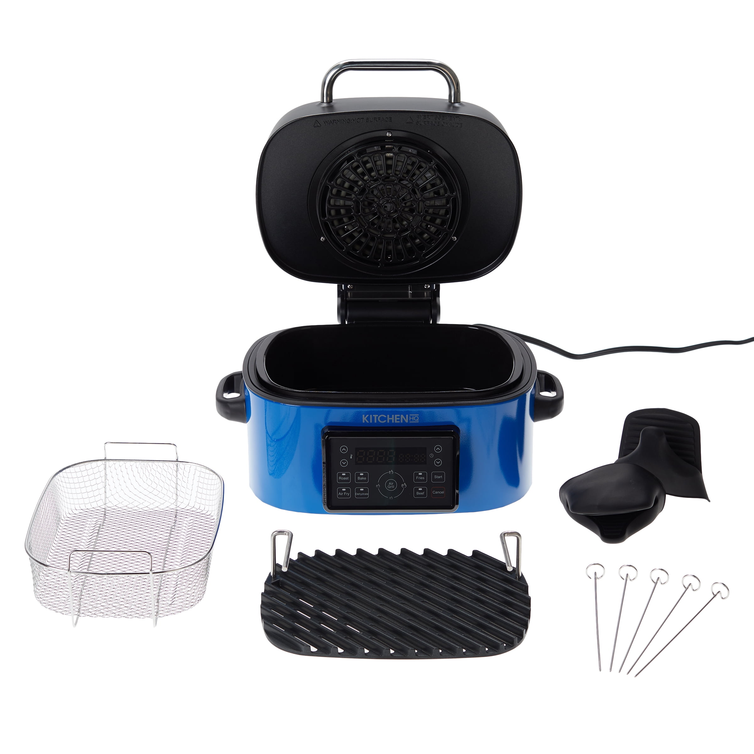 KitchenHQ 7-in-1 Air Fryer Grill 1660 Watts