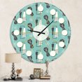 thumbnail image 2 of Designart '1950 Rétro Motif Ii Horloge Murale Moderne Mi-Siècle, 2 of 4