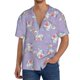 thumbnail image 1 of Fotbe Swan With Stars Camisa Estampada de Manga Corta para Hombre, Casual de Verano, Estilo Playero, Sin Arrugas-3X-Large, 1 of 5