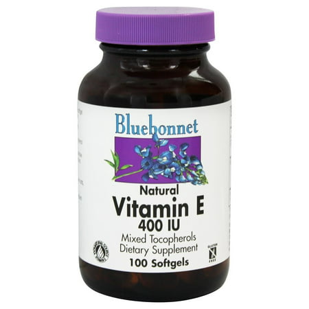 Bluebonnet Nutrition - Vitamine E naturelle mixte tocophérols 400 UI - 100 Gélules