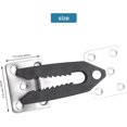 thumbnail image 2 of Sectional Couch Connector, 4 Pcs Metal Sofa Joint Snap Alligator Style Sectional Couch Connector, 2 of 5