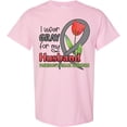 thumbnail image 3 of Inktastic I Wear Gray for My Husband Parkinsons Disease Awareness with Tulip T-Shirt, 3 of 5