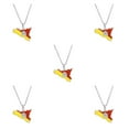 thumbnail image 1 of Transemion Gift Idea Pendant Necklace Unique Suitable For All Ages Gold Statement Steel color 5Set, 1 of 6