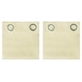 thumbnail image 2 of MDS Blackout Curtains for Living Room and Bedroom Thermal Insulated Grommet Room Darkening Draperies 1 Panel (Beige 51x45), 2 of 7