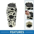thumbnail image 4 of Unique Bargains Car Trash Can Portable Car Cup Holder Plastic Trash Bin Black White 1 Pcs, 4 of 6