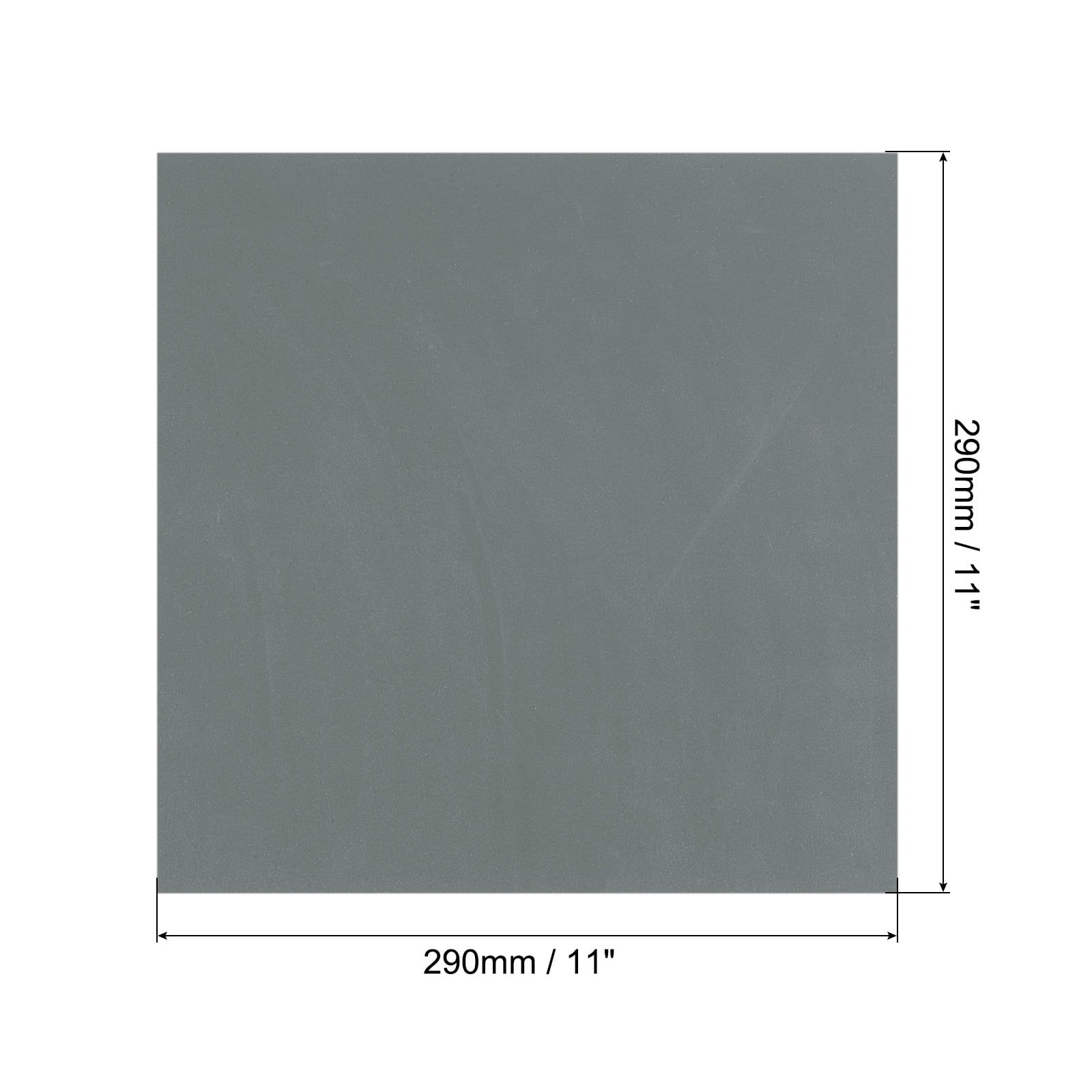 11" x 11" Silicone Heat Press Pad Mat 0.3" Thick for Heat Press Machine Flat Heat Transfer Pad Replacement Gray