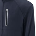 thumbnail image 4 of Men's Summer Jackets Sun Protection Trendy Comfortable Long Sleeve Solid Color Full-Zipper Elastic Cuffs Hoodies Light Shirts With Pockets Black L, 4 of 9