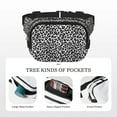 thumbnail image 5 of Bingfone Fanny Packs for Women Fashion Waist Packs Bag with Adjustable Strap Waterproof Everywhere Crossbody Belt Bag for Workout Running Travelling( Similar To Leopard Print ), 5 of 9