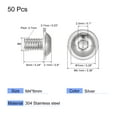 thumbnail image 2 of Uxcell M4 x 6mm 304 Stainless Steel Flanged Button Head Socket Cap Screws 50 Pack, 2 of 5
