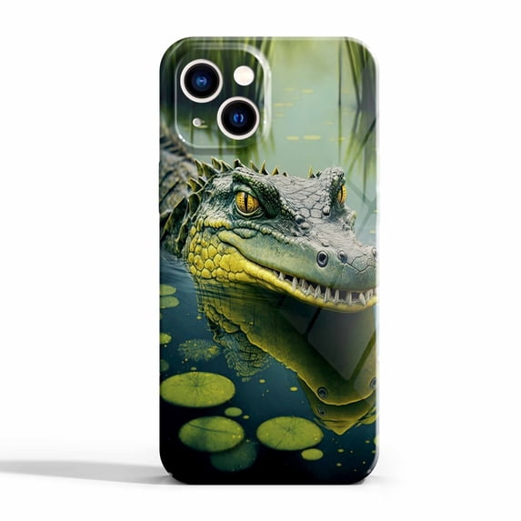 Crocodile Case Compatible with iPhone 13 Mini,Aesthetic Art Design Full Cover Protective Case