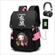 thumbnail image 2 of AG Demon Slayer Kamado Tanjirou Mochila Antirrobo Escolar Estudiante Tela Oxford Resistente Al Desgaste Bolso De Los Hombres, 2 of 3