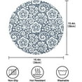 thumbnail image 4 of Coolnut Medallion Round Placemats Waterproof Non-Slip Washable Place Mats Polyester Table Mats Set of 1 Heat Resistant for Home Kitchen Holiday Party Home Decor Gifts, 4 of 7