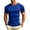 Blue, variant on Mens Slim Fitted Short Sleeve Tees Breathable Moisture Wicking Quick Dry Shirts Stretchy Lightweight Summer Gym Training Base Layer Tops