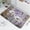 Purple, variant on Farmhouse Floral Flower Bath Mat, Purple Daisy Rustic Wooden Plank Country Barn Wood Non-Slip Flannel Soft Doormat Floor Entryways Outdoor Indoor Front Door Mat, 17X29