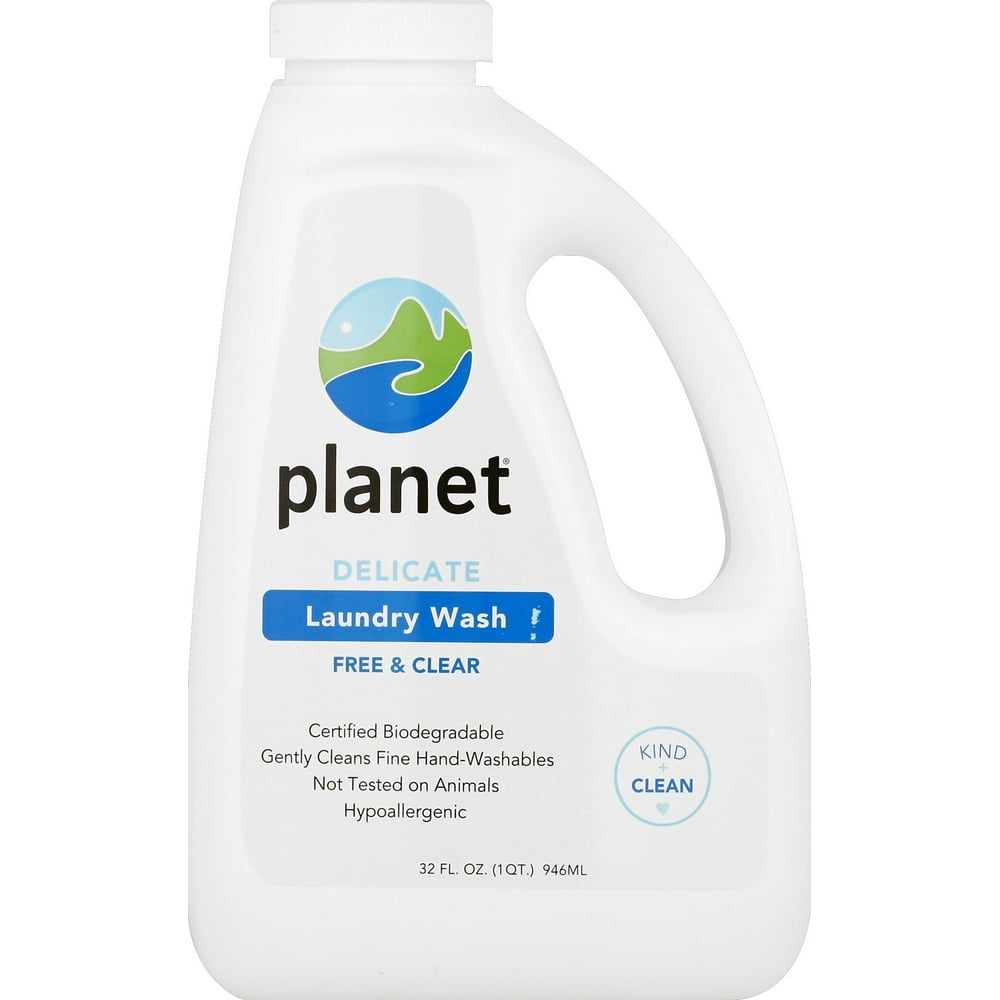 Delicate Laundry Wash, Free & Clear, Certified Biodegradable, 32