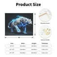 thumbnail image 2 of Fuzoiu Futuristic Blue Light White Tiger Print Canvas Wall Art for Bathrooms,Wall Decor for Bedroom,Framed Artwork for Wall,Modern Wall Decorations Prints Picture for Kitchen Home, 2 of 6
