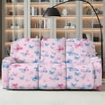 thumbnail image 2 of ZIATUBLES Butterfly Priint Recliner Chair Covers, Printed 3-Seater Stretch Reclining Sofa Cover Set of 8, Soft Fitted Furniture Protector Covers for Pet Kid Easy Care Washable Decor Accessories, 2 of 9