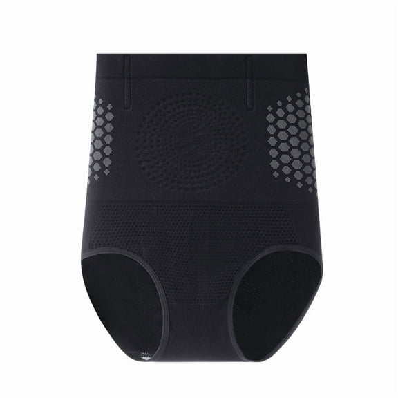 Seamless Women's High Waist Abdomen Control Panties Magnetic Therapy Warm Uterus Underwear Body Shaping Briefs.