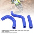 thumbnail image 3 of Silicone Radiator Coolant Hose for KX80 1998-2000 for KX85 2001-2013 for KX100 1998- 2013, 3PCS Silicone Radiator Coolant Hose Pipe Kit Stable Connection Leak Proof Heat Resistant, 3 of 7