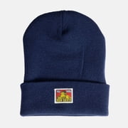 Ben Davis Beanie Unisex Acrylic Cuffed Knit Hat Mens Double Layered Casual Cap, Black, OS