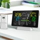 thumbnail image 4 of Reloj despertador inteligente multifuncional Tuya con temperatura y humedad, pantalla a color, inalámbrico, WIFI, reloj meteorológico, 4 of 9