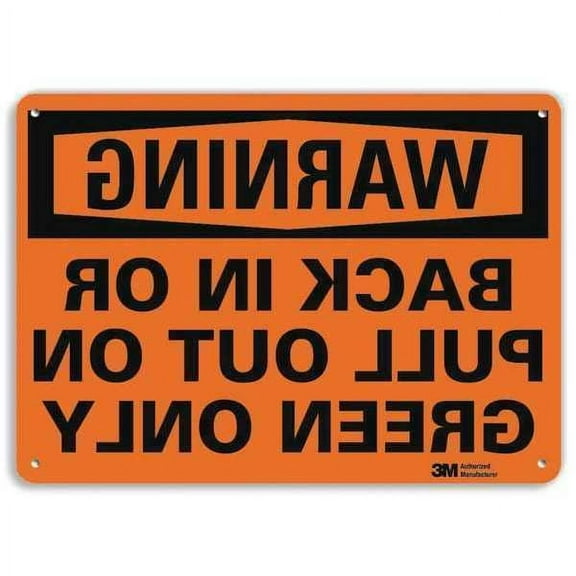 Lyle Warning Sign,10 inx14 in,Aluminum U6-1034-NA_14x10