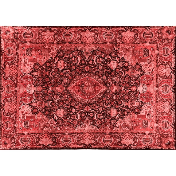 Ahgly Company Indoor Rectangle Persian Red Traditional Area Rugs, 6' x 9'