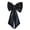 Black, variant on Ywmsfl Fashionable Evening Gown Bowknot Removable Bowknot Decorative Waist Accessory for Stage and Detachable Butterfly Knot Bridal Gown Clothing Accessory Bowknot for and Decorative Waist Decor