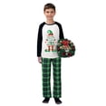 thumbnail image 5 of LuLiaMenton Family Christmas Pajamas, Red Plaid WE ARE FAMILY Matching Sleepwear, 7-8Y-Kid, 5 of 6