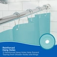thumbnail image 4 of Kenney Medium Weight PEVA Shower Curtain Liner and Beaded Roller Ring Set, 70" W x 72" H, Blue, 4 of 9