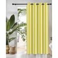 thumbnail image 3 of Yellow and White Striped Thermal Insulated Blackout Curtains for Bedroom 72 Length Gradient Geometric Room Darkening Curtain 1 Panel Grommet Window Curtain Drape for Living Room Nursery Room, 3 of 7