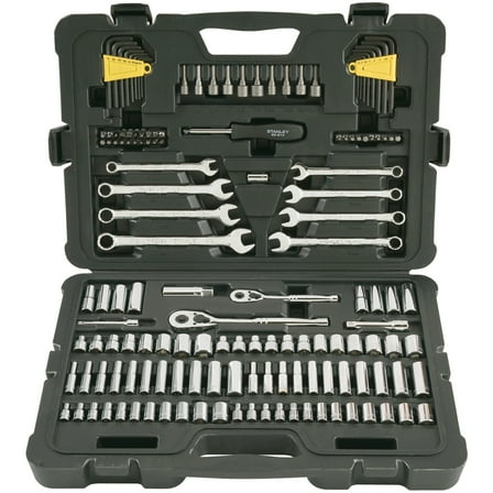 STANLEY STMT71653 145-Piece Mechanics Tool Set, Chrome