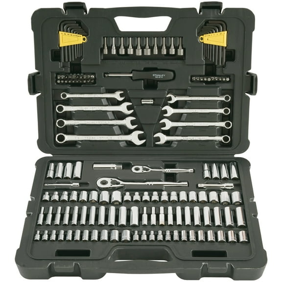 STANLEY STMT71653 145-Piece Mechanics Tool Set, Chrome