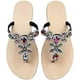 thumbnail image 2 of Sandalias con diamantes de imitación Sandalias planas para mujer Sandalias con pedrería Flip Flop, 2 of 2