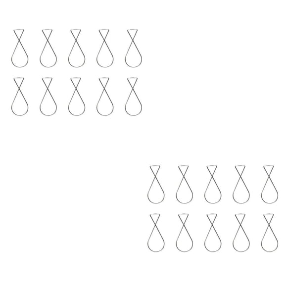 Wosthever 10 ganchos para azulejos de techo de acero inoxidable, diseño Simple suspendido, cartel colgante, organización del hogar para Type2 NO2