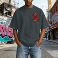 thumbnail image 4 of Fruit of the Spirit Christian Graphic T Shirts for Men Vintage Washed Oversized Tshirt Faith Back Print Religious Short Sleeve Casual Tops for Streetwear Summer, 4 of 6