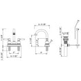 thumbnail image 2 of Builders Shoppe 2023BN Two Handle Centerset Lavatory Faucet with Pop-Up Drain Brushed Nickel Finish, 2 of 2