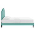 thumbnail image 4 of Modway Elise Twin Performance Velvet Platform Bed in Mint, 4 of 10