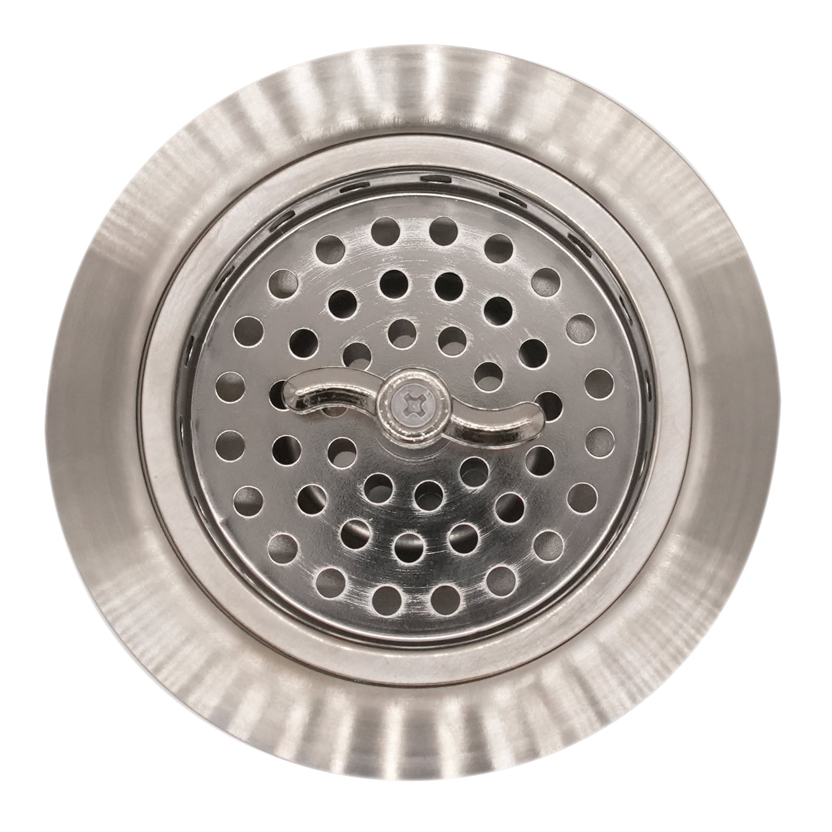 Westbrass COMBO PACK 3-1/2" Post Style Sink Strainer and Extra-Deep Waste Disposal Trim, Stainless Steel