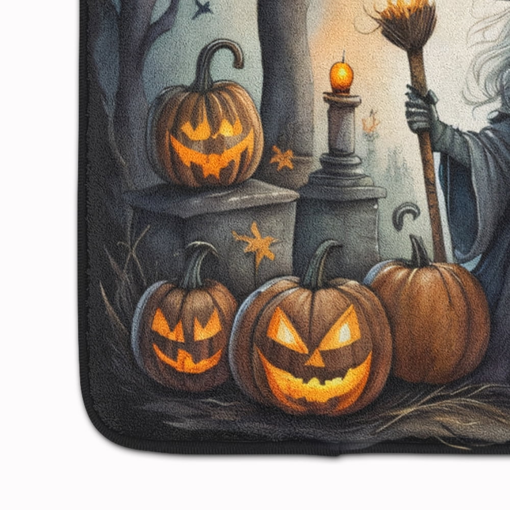 Carolines Treasures DAC2283RUG 19 x 27 in. Unisex Witch Spooky Halloween Memory Foam Kitchen Mat