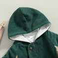 thumbnail image 4 of Toddler Baby Girls Zipper Corduroy Coat Oversized Long Sleeve Windbreaker Hooded Sweatshirt Jacket, 4 of 6