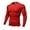 Red2, variant on Qingpeng Men's Basic Shirt Classic Round Neck Long Sleeves Shirt Casual Slim Solid Shirt for Men