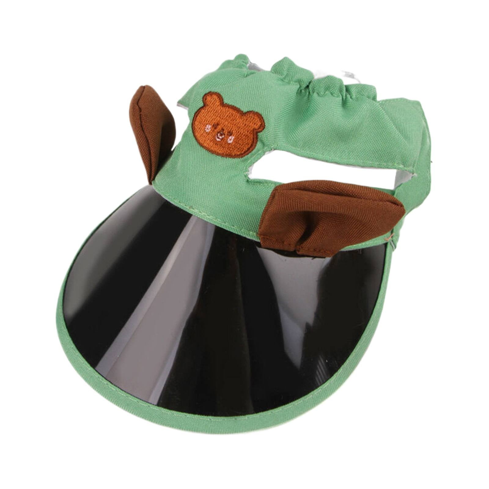 UV Protection Pet Sun Hat with Ear Holes | Adjustable Breathable Summer Accessories for Dogs/Cats | Outdoor Hiking Gear for Puppy Small Dogs Cats (Adjustable 3 Sizes)