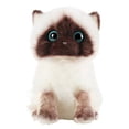 thumbnail image 1 of Plush Siamese Cat dolls Stuffed Animals Toys Simulation Siamese Cat Cute Sequins, 1 of 3