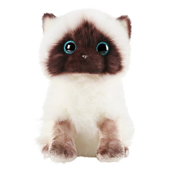 HLONK Cat Plush Toys Plush Siamese Cat dolls Stuffed Animals Toys Siamese Cat Cute Sequins Best Birthday Christmas Fiesta Great Gifts for The Children Kids Baby Toys