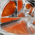 thumbnail image 7 of DNA Motoring For 00-05 Chevy Impala Diamond Chrome Amber Corner Headlight Lamps Pair Replacement, 7 of 7