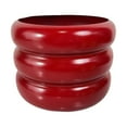 thumbnail image 2 of oshhni Iron Plant Pot 10.6 inch Flower Pot Metal Planter for New Year Decor Bedroom Red, 2 of 9