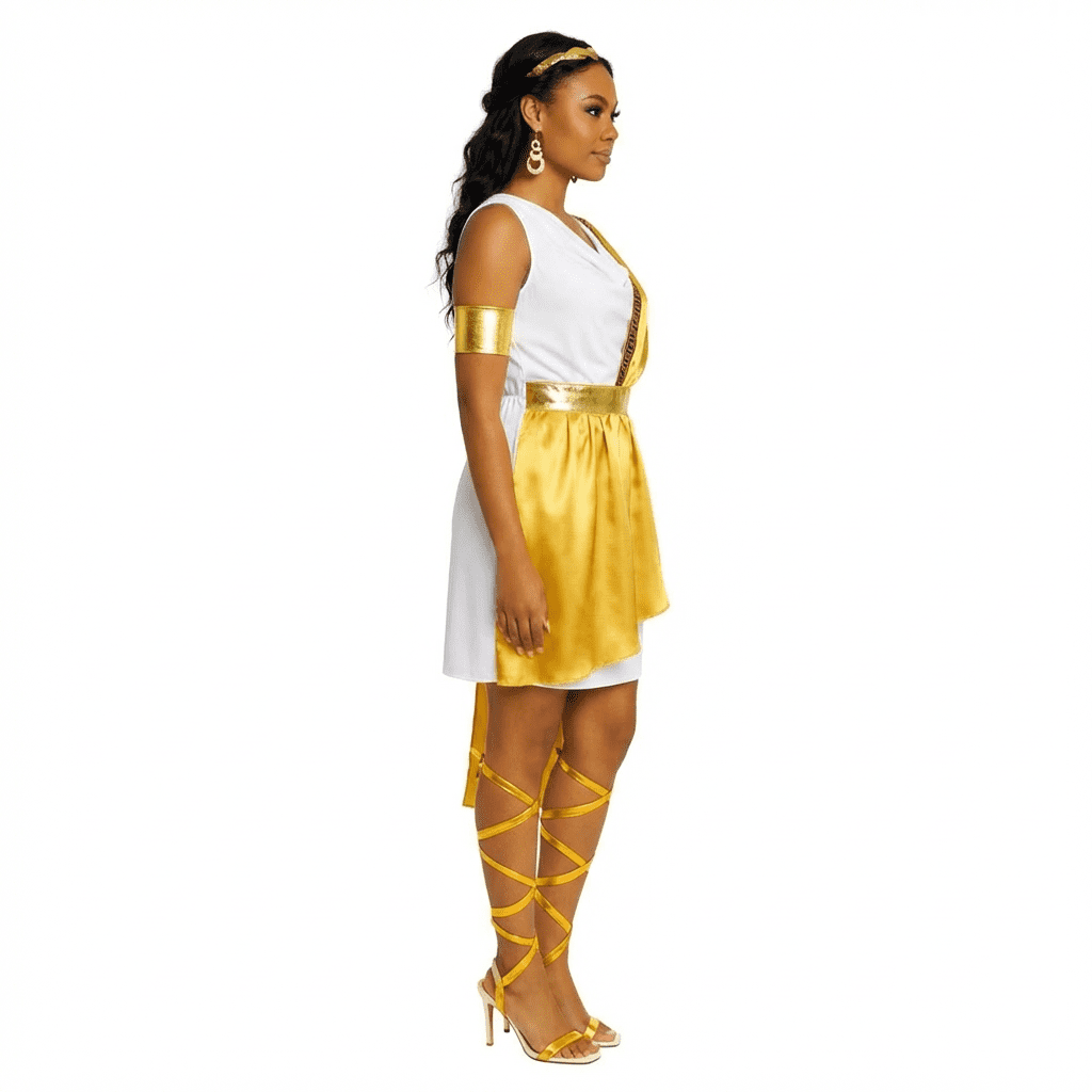 Greek Goddess Halloween Costume for Adults, Women's Size S (4/6), by Way to Celebrate
