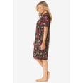 thumbnail image 3 of Dreams & Co. Plus Size V-Neck Short Sleeve Knee-Length Cotton Sleepshirt, 3 of 6